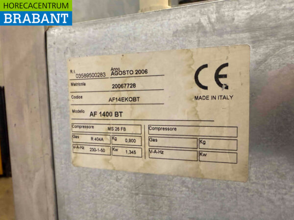 Rubbens Doppeltür-Gefrierschrank aus Edelstahl 1400 Liter 230V Horeca (kopie) – Bild 6