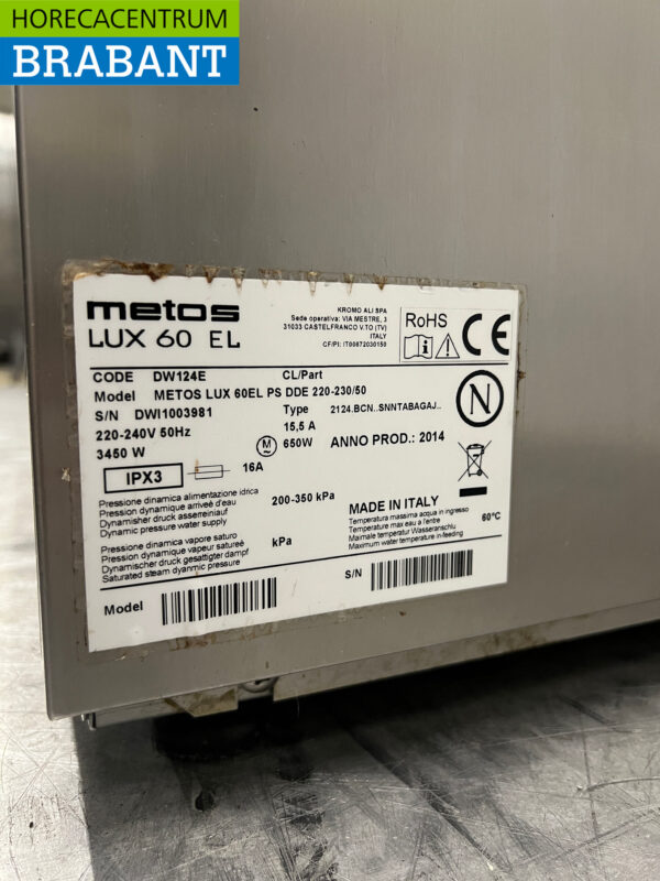 Edelstahl Dihr Geschirrspüler mit Ablaufpumpe 230V Horeca – Bild 6