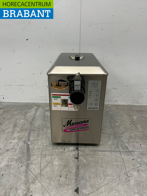 Edelstahl Mussana Boy 4 Liter Schlagsahne Maschine 230V Horeca