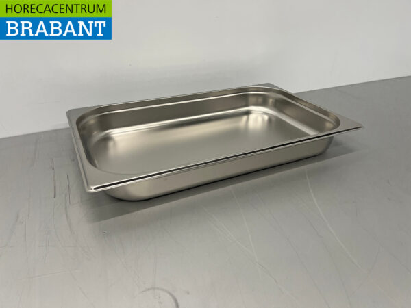 Edelstahl HCB Gastronorm Tablett GN Tablett 1/1 Tiefe 65 mm Horeca – Bild 2