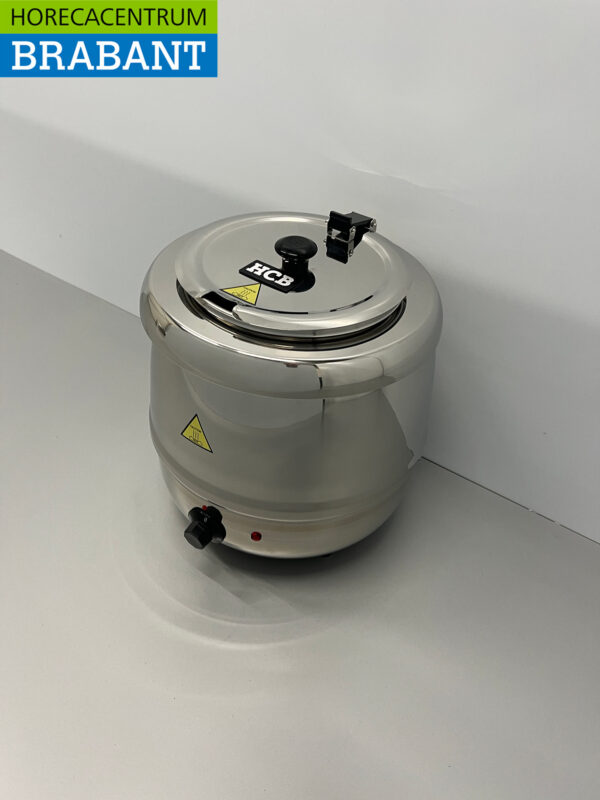 Edelstahl HCB Suppenkessel Suppenterrine 10 Liter 230V Horeca – Bild 2