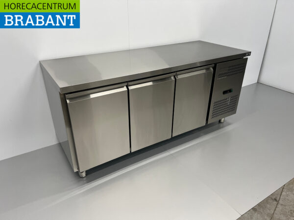 Edelstahl HCB Gekühlte Werkbank 3 Türen 179,5 cm 230V Horeca – Bild 2