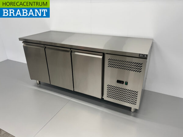 Edelstahl HCB Gekühlte Werkbank 3 Türen 179,5 cm 230V Horeca – Bild 3