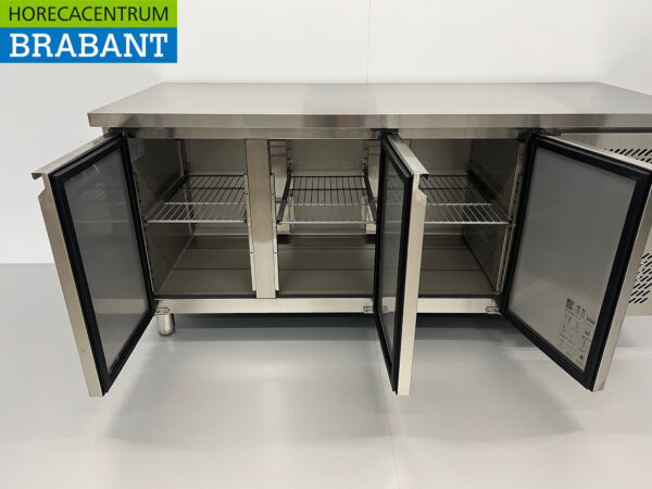 Edelstahl HCB Gekühlte Werkbank 3 Türen 179,5 cm 230V Horeca – Bild 4