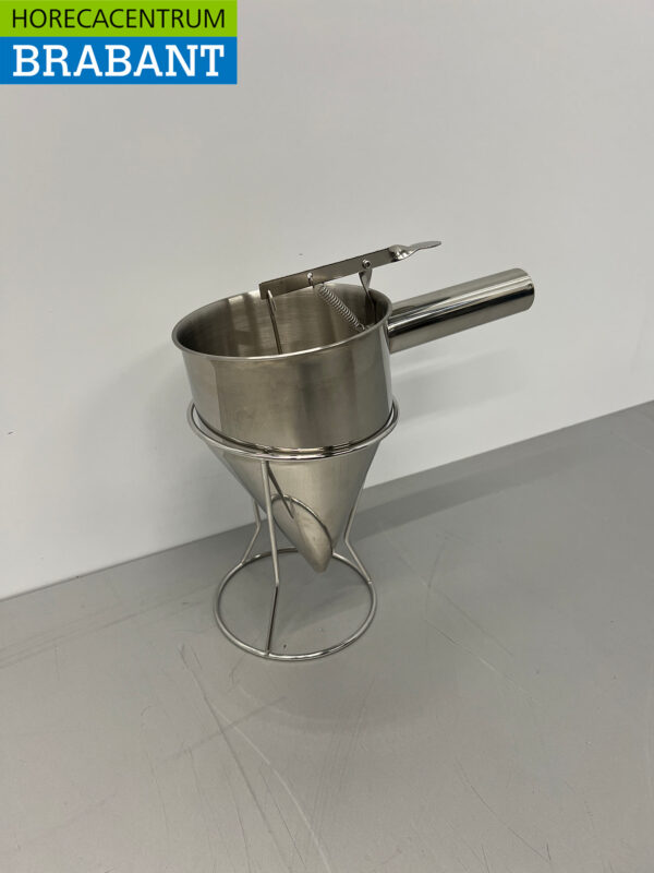 HCB Portioniertrichter aus Edelstahl Schichtspender Bäckerei Catering – Bild 3