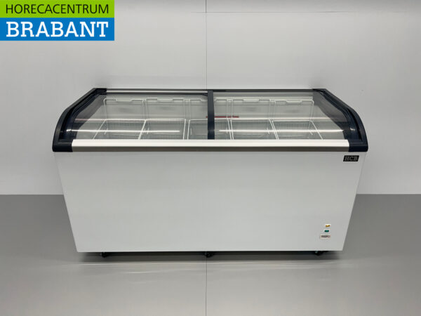 HCB Shop Gefrierschrank Gefrierschrank mit Glasschiebedeckel 455 Liter 230V Horeca