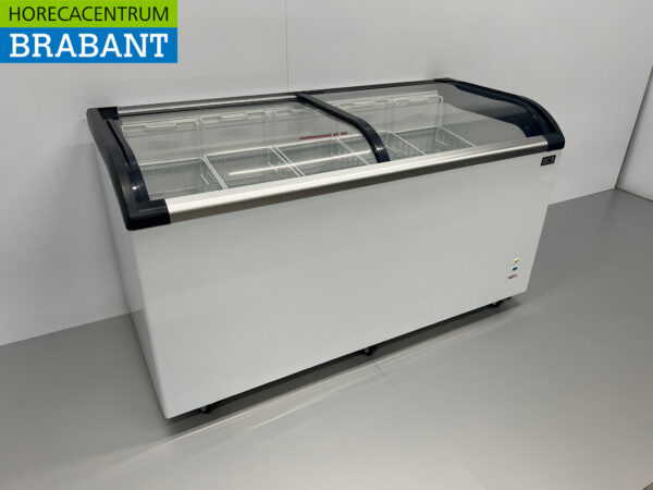 HCB Shop Gefrierschrank Gefrierschrank mit Glasschiebedeckel 455 Liter 230V Horeca – Bild 3