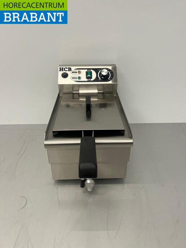 HCB Edelstahl Friteuse mit Ablasshahn 10 Liter 230V Horeca