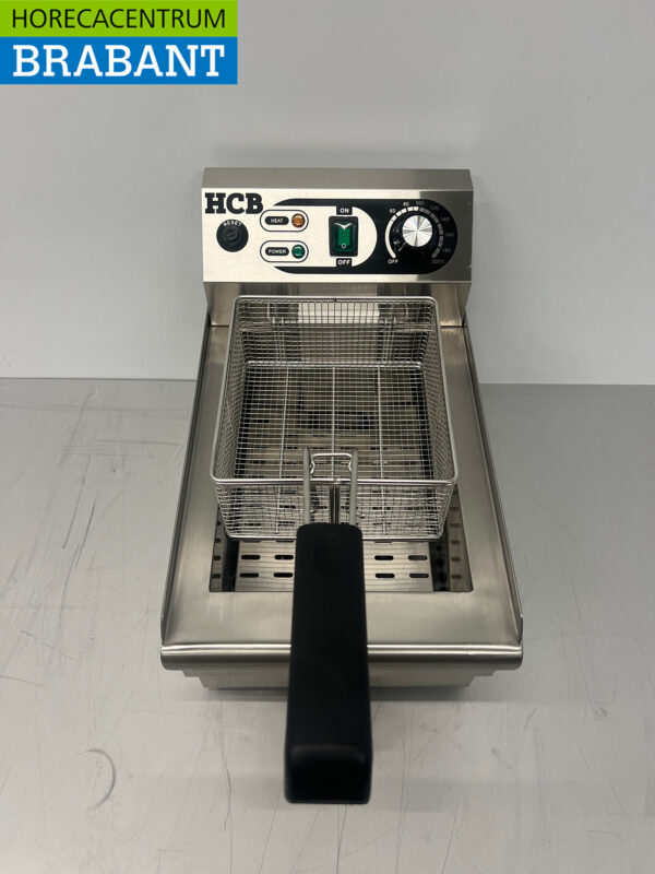 HCB Edelstahl Friteuse mit Ablasshahn 10 Liter 230V Horeca – Bild 4