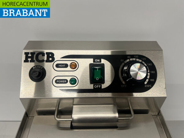 HCB Edelstahl Friteuse mit Ablasshahn 10 Liter 230V Horeca – Bild 7