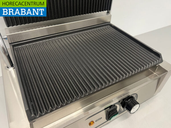 HCB Kontaktgrill aus Edelstahl Paninigrill Gerippt 230V Horeca – Bild 5