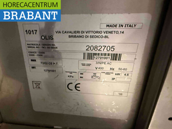 Olis 2-Flammen-Elektroherd aus Edelstahl 40 cm 400V Horeca – Bild 5