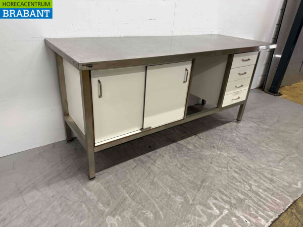 Edelstahl Trespa Arbeitsschrank Schubladenschrank 8 Schubladen 118 cm Catering (kopie) – Bild 2