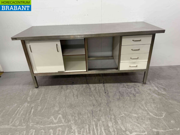 Edelstahl Trespa Arbeitsschrank Schubladenschrank 8 Schubladen 118 cm Catering (kopie) – Bild 4
