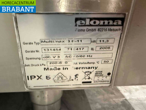 Edelstahl Eloma Multimax Combi Steamer 7 x 1/1 GN 400V Horeca – Bild 6