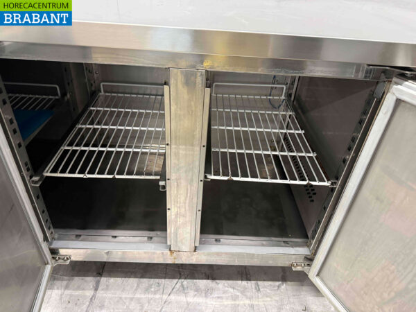 Ecofrost gekühlte Werkbank aus Edelstahl 4 Türen 223 cm 230V Horeca – Bild 4