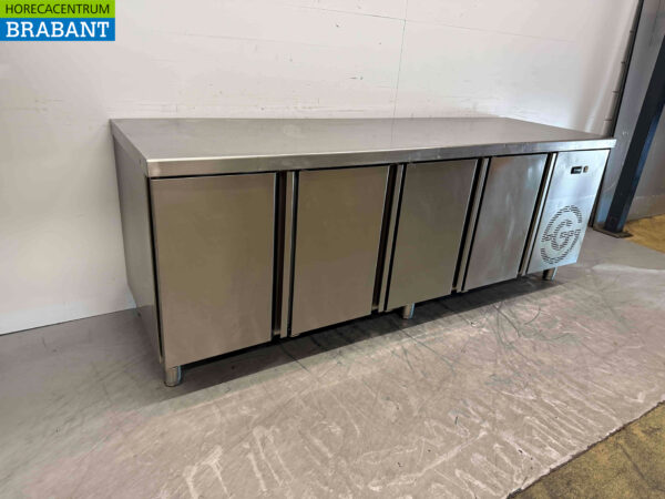 Gekühlte Werkbank aus Edelstahl 4 Türen 224,5 cm 230V Horeca – Bild 3