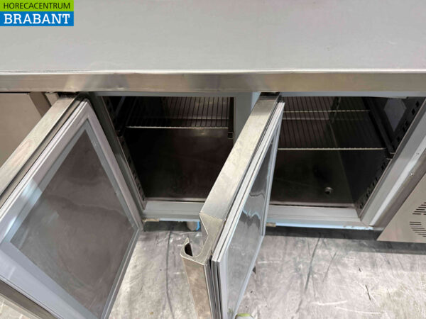 Gekühlte Werkbank aus Edelstahl 4 Türen 224,5 cm 230V Horeca – Bild 4