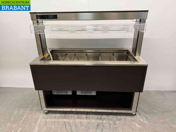 Afinox Kühlbuffet auf Rädern Buffet gekühlt 4 x 1/1 GN 149,5 cm 230V Horeca (kopie)