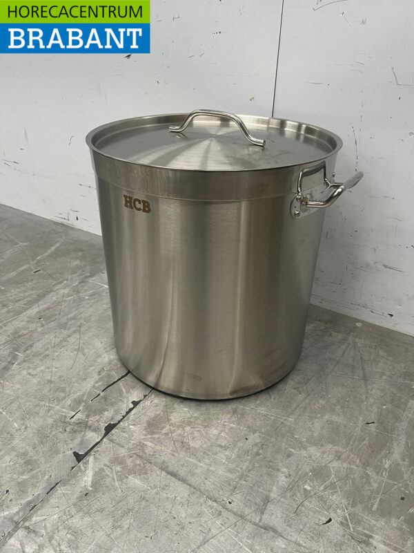HCB Edelstahl Suppentopf Kochtopf Induktion 41 x 42 cm 50 Liter Horeca (kopie) – Bild 2