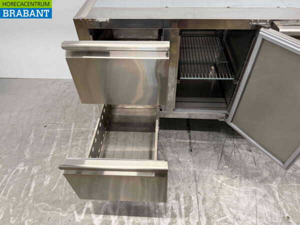 Gekühlte Werkbank aus Edelstahl 2 Türen 133 cm 230V Horeca (kopie) – Bild 4