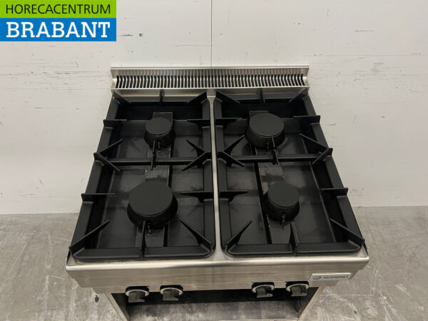 Mareno 4-Flammen-Herd aus Edelstahl 70 cm Horeca – Bild 4