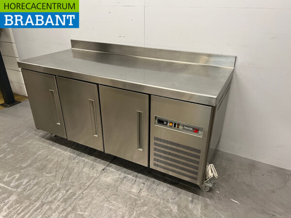 Edelstahl Fagor Mobile gekühlte Werkbank 3 Türen 180 cm 230V Horeca – Bild 2