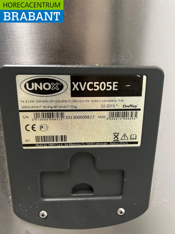 Edelstahl Unox XVC505E Dampfgarer Combisteamer 7 x 1/1 GN 400V Horeca – Bild 7