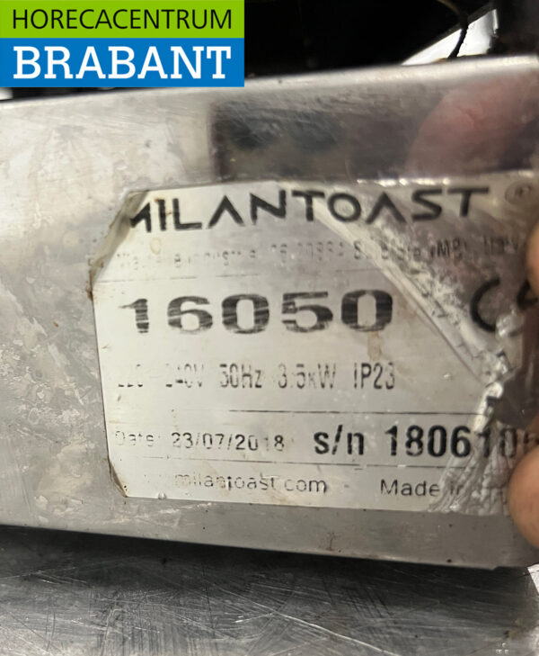 Edelstahl Milan Toast Doppelkontakt Grill Panini Grill 230V Horeca – Bild 5