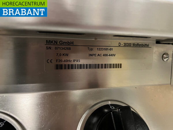 Edelstahl MKN Backstraße Elektroherd mit Griddle und Fritteuse 170 cm 400V Horeca – Bild 7