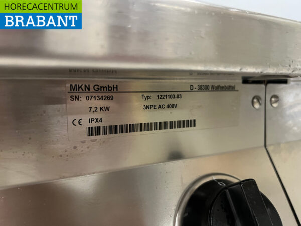 Edelstahl MKN Backstraße Elektroherd mit Griddle und Fritteuse 170 cm 400V Horeca – Bild 8