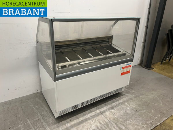 Polar UA058 Schaufel Eiscreme Vitrine 6 Schalen 230V Horeca – Bild 3