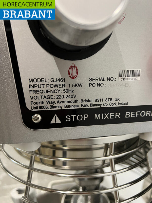 Buffalo GJ461 Planet Mixer Mixer Kutter Edelstahl Wanne 29 Liter 230V Horeca – Bild 10