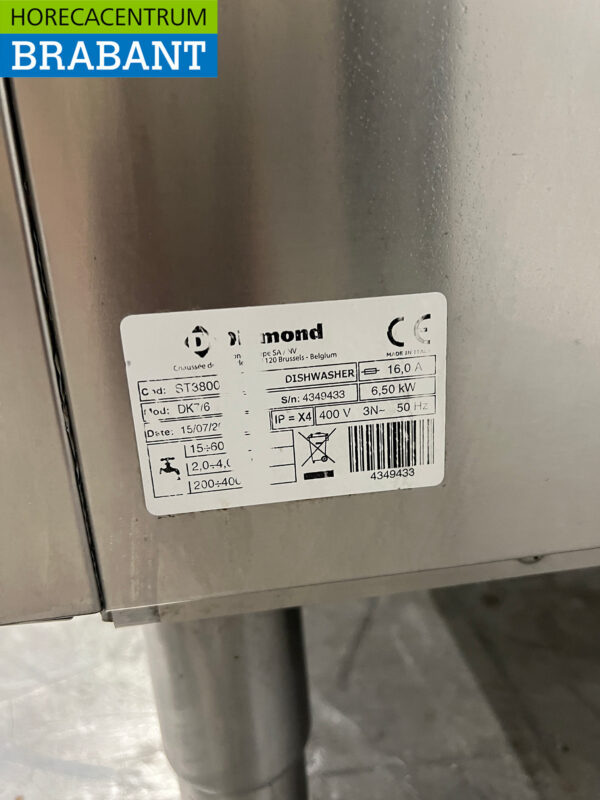 Edelstahl Diamond Sliding Geschirrspüler 400V Catering – Bild 7