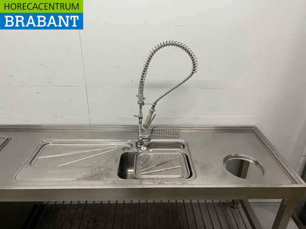 Edelstahlspüle Doppelspüle Premium-line Geschweißtes Modell 200 cm Horeca (kopie) – Bild 4