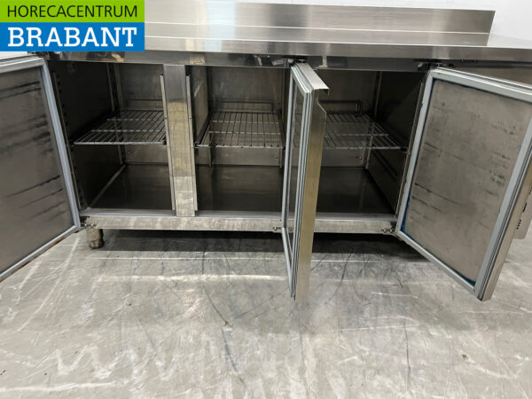 Edelstahl Fagor Mobile gekühlte Werkbank 3 Türen 180 cm 230V Horeca (kopie) – Bild 4
