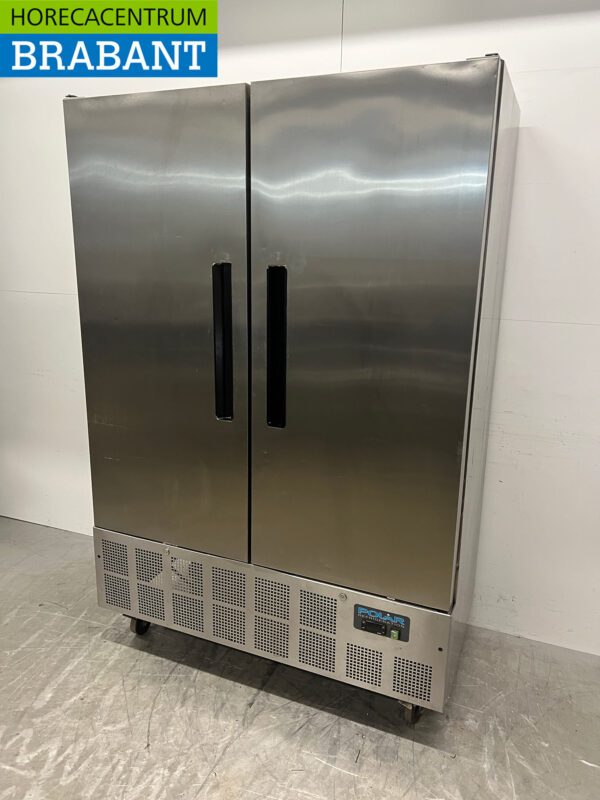 Edelstahl Polar G595 Doppeltüriger 2-türiger Kühlschrank 1200 Liter 230V Horeca (kopie) – Bild 2