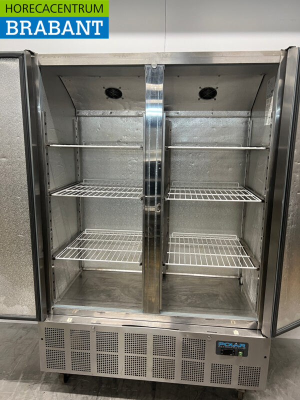 Edelstahl Polar G595 Doppeltüriger 2-türiger Kühlschrank 1200 Liter 230V Horeca (kopie) – Bild 4