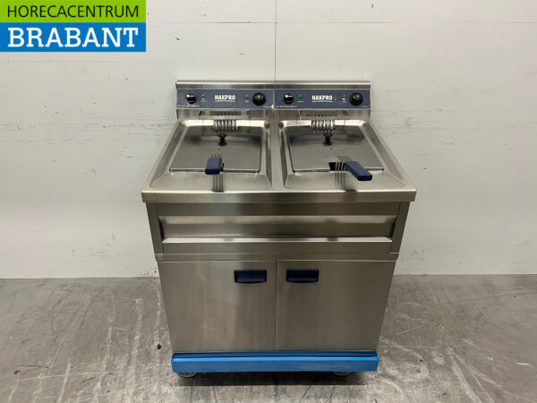 Edelstahl Mareno Doppelfritteuse 2 x 10 Liter 400V Horeca (kopie)