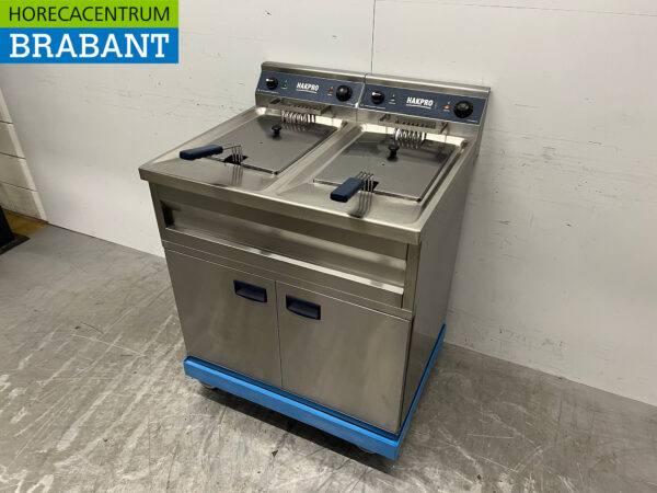Edelstahl Mareno Doppelfritteuse 2 x 10 Liter 400V Horeca (kopie) – Bild 2