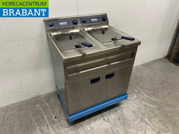 Edelstahl Mareno Doppelfritteuse 2 x 10 Liter 400V Horeca (kopie) – Bild 3