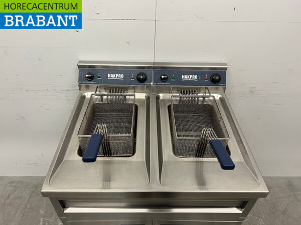 Edelstahl Mareno Doppelfritteuse 2 x 10 Liter 400V Horeca (kopie) – Bild 4