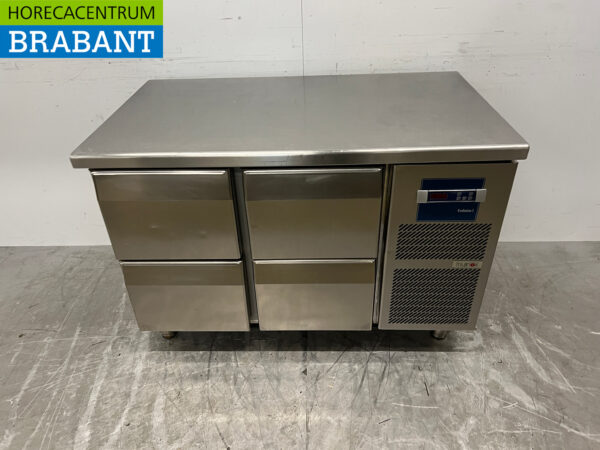 Ecofrost gekühlte Werkbank aus Edelstahl 2 Schubladen und 1 Tür 136 cm 230V Horeca (kopie)