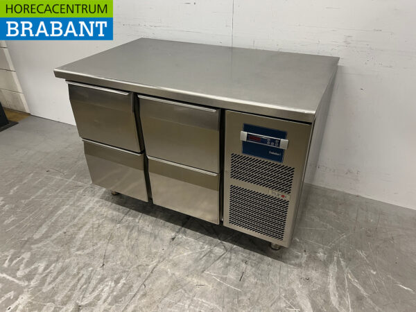 Ecofrost gekühlte Werkbank aus Edelstahl 2 Schubladen und 1 Tür 136 cm 230V Horeca (kopie) – Bild 2
