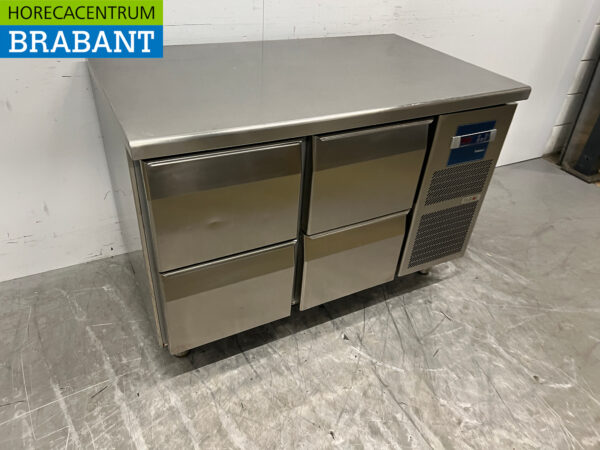 Ecofrost gekühlte Werkbank aus Edelstahl 2 Schubladen und 1 Tür 136 cm 230V Horeca (kopie) – Bild 3