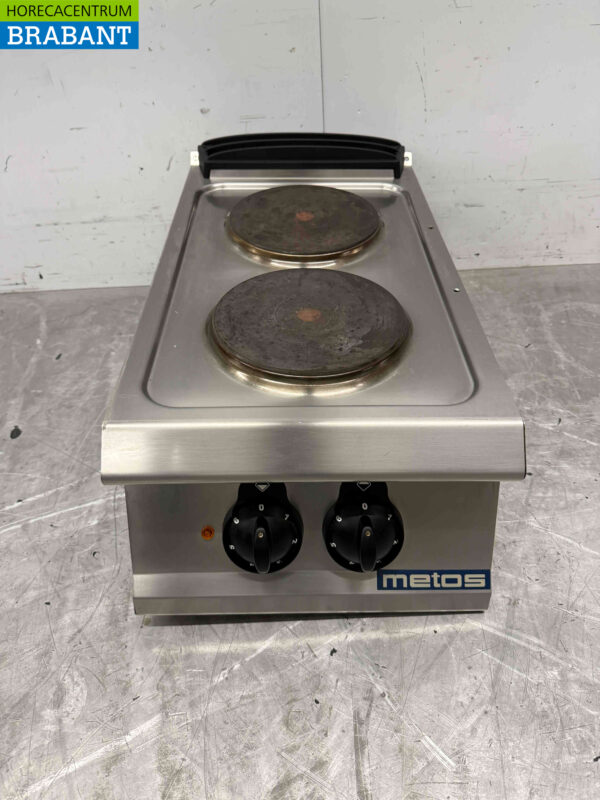 Olis 2-Flammen-Elektroherd aus Edelstahl 40 cm 400V Horeca (kopie)