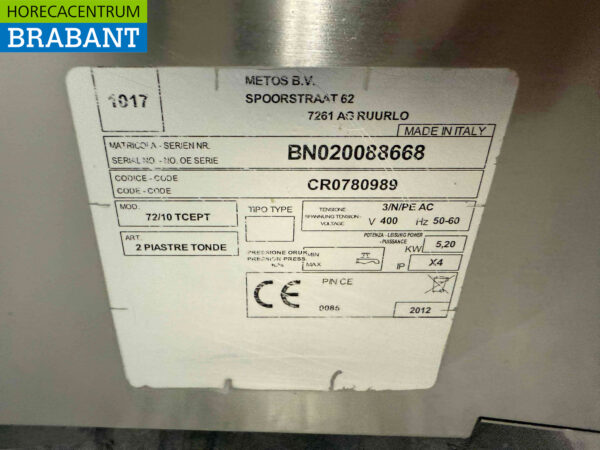 Olis 2-Flammen-Elektroherd aus Edelstahl 40 cm 400V Horeca (kopie) – Bild 4