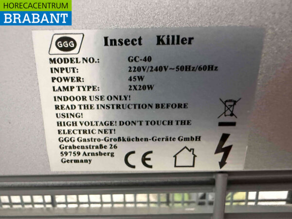 GGG Fliegenlampe 2 x 20 Watt 230V Horeca – Bild 4