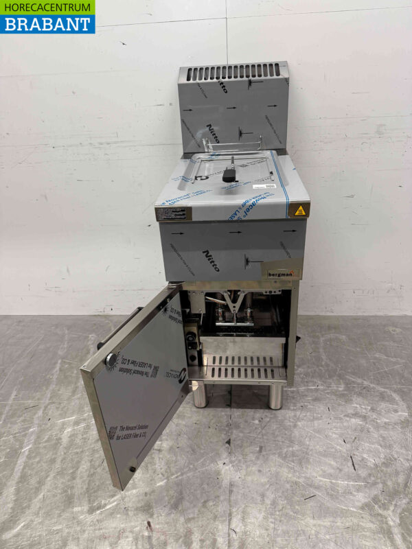MBM Edelstahl Friteuse 14 Liter 13 kW GAS Catering – Bild 4