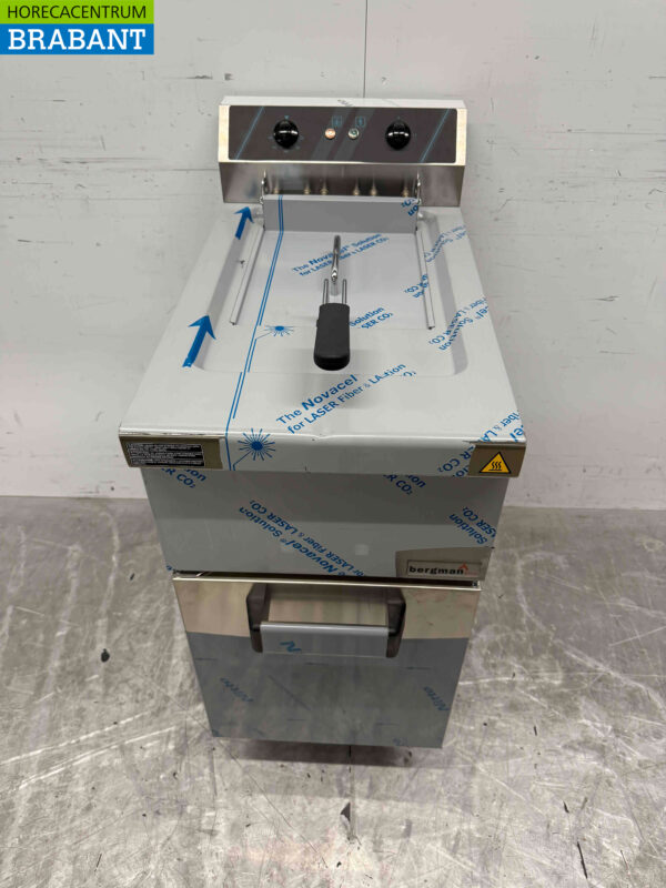 Edelstahl MBM Fritteuse Frittieren 15 Liter 400V Horeca – Bild 2